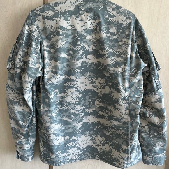 US Army ACU Digital Camo Uniform Military Combat Coat Size Medium Reg Jacket Zip - Picture 4 of 7